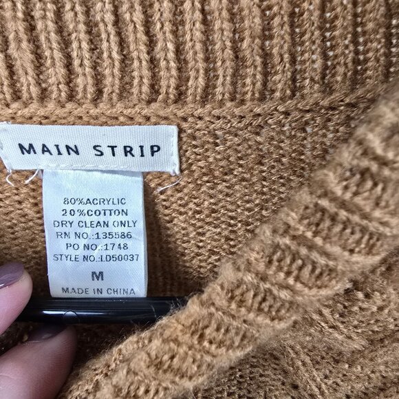 Main Strip Womens Bell Sleeve Sweater Dress M - Picture 3 of 5